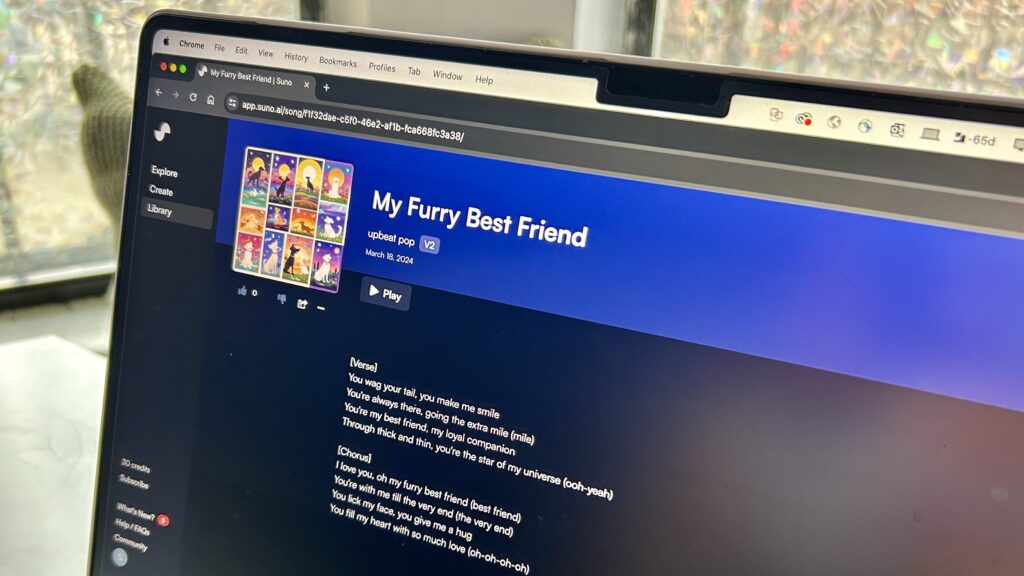 MusicFX di Google - Suno