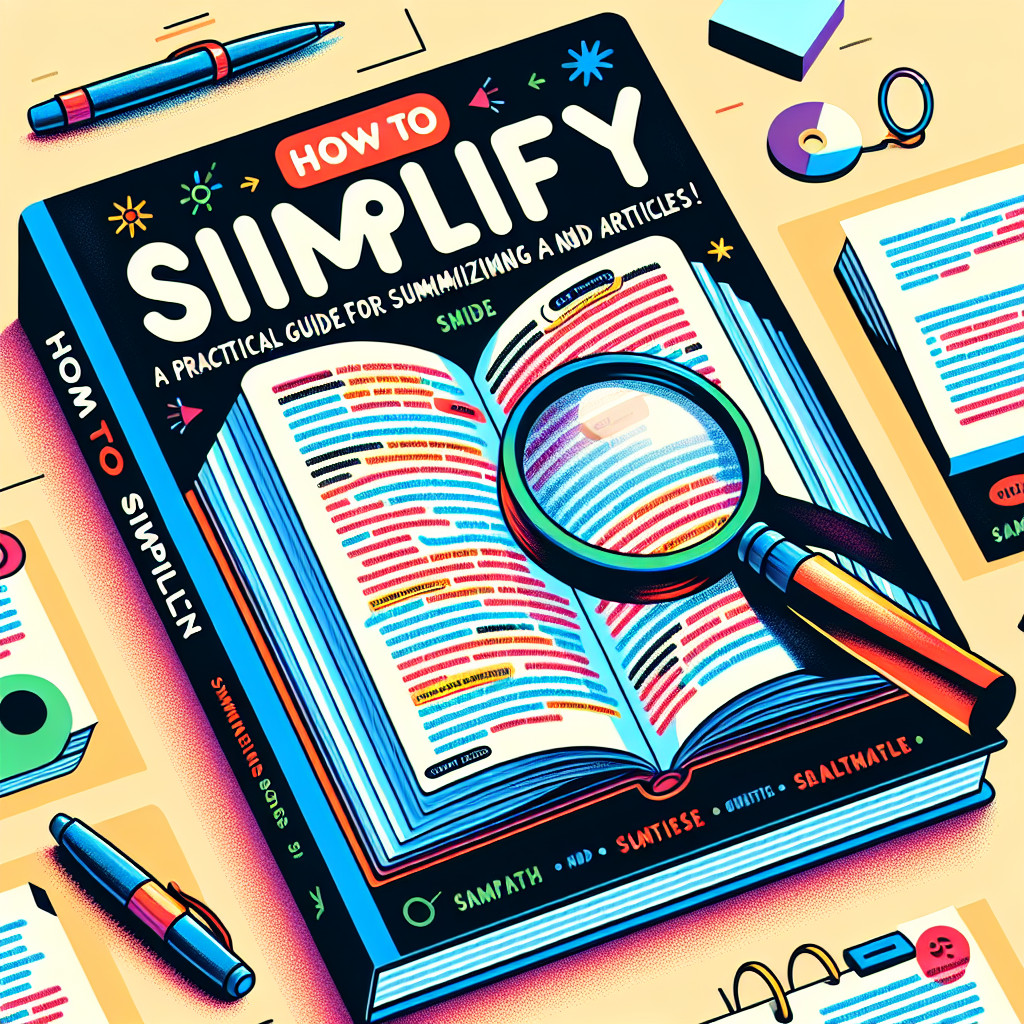 Come Semplificare: Guida Pratica per Riassumere Libri e Articoli!